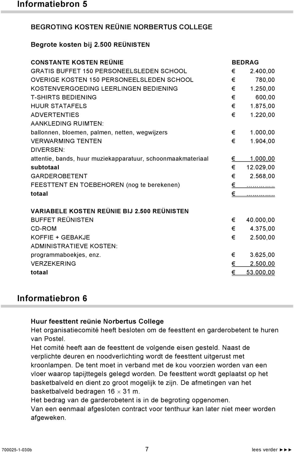 220,00 AANKLEDING RUIMTEN: ballonnen, bloemen, palmen, netten, wegwijzers 1.000,00 VERWARMING TENTEN 1.904,00 DIVERSEN: attentie, bands, huur muziekapparatuur, schoonmaakmateriaal 1.