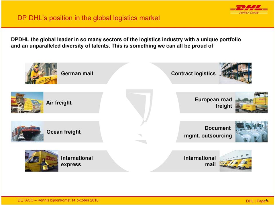 This is something we can all be proud of German mail Air freight Ocean freight International