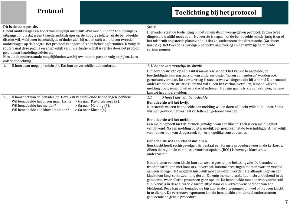 Meldt een beschuldigde of dader zich bij u, dan stelt u altijd een tweede ambtsdrager op de hoogte. Het protocol is opgezet als een belastingformulier.