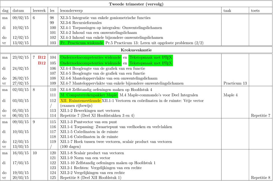 Practicum wiskunde Pr.