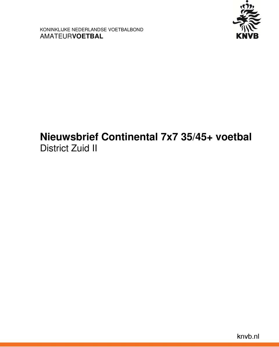 Nieuwsbrief Continental 7x7