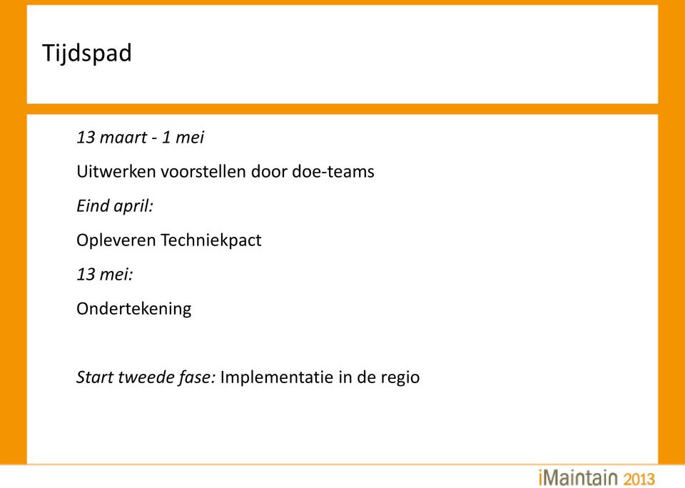 Opleveren Techniekpact 13 mei: