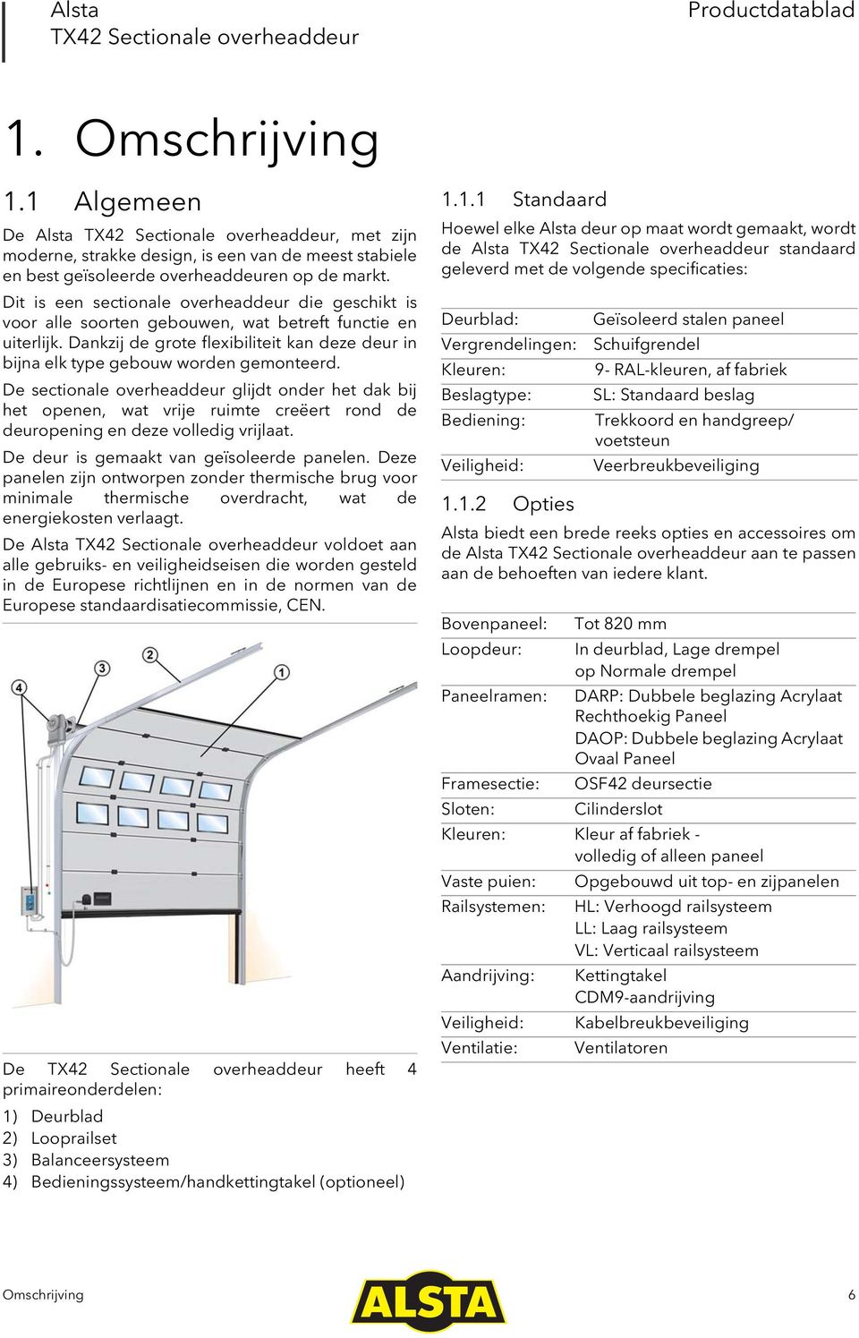 Dankzij de grote flexibiliteit kan deze deur in bijna elk type gebouw worden gemonteerd.