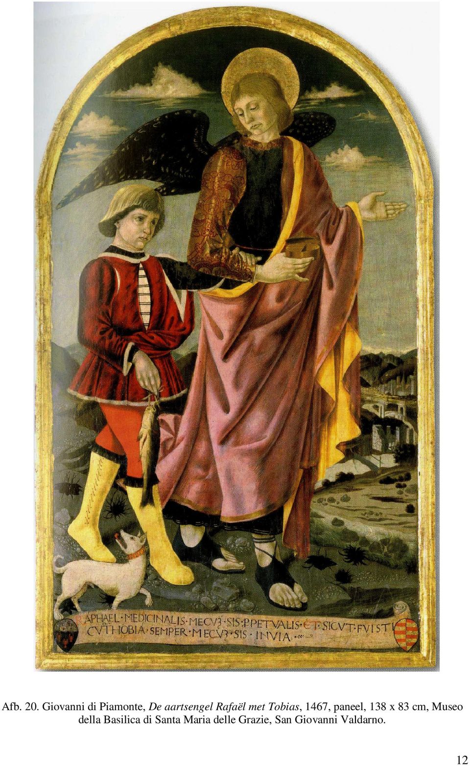 Rafaël met Tobias, 1467, paneel, 138 x 83