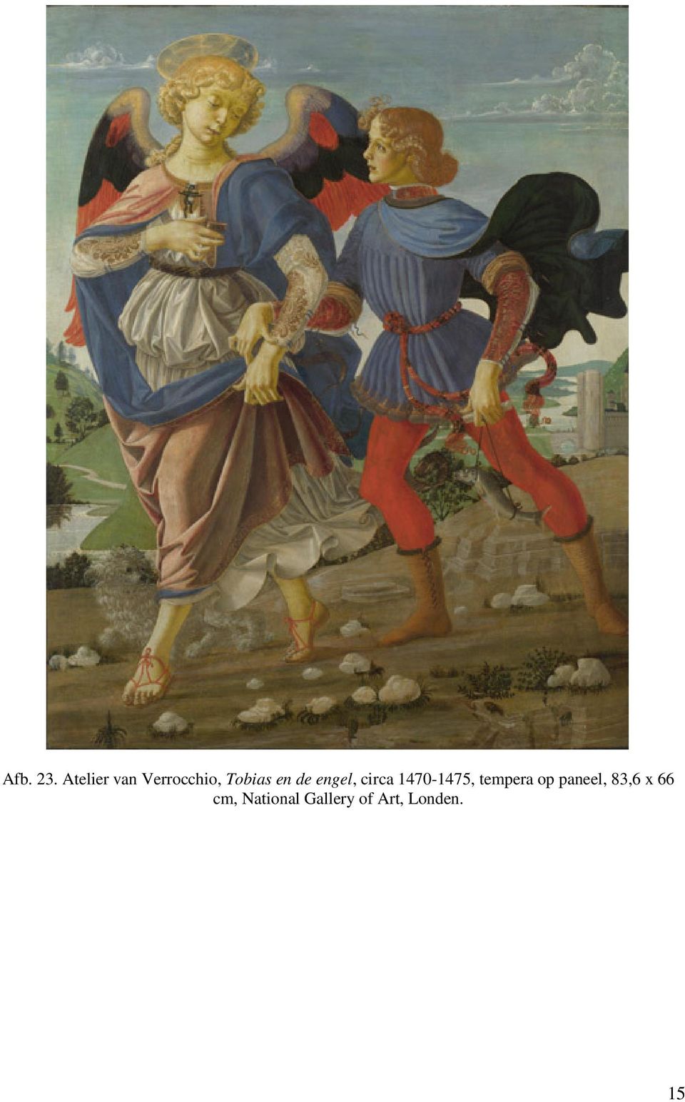 de engel, circa 1470-1475, tempera