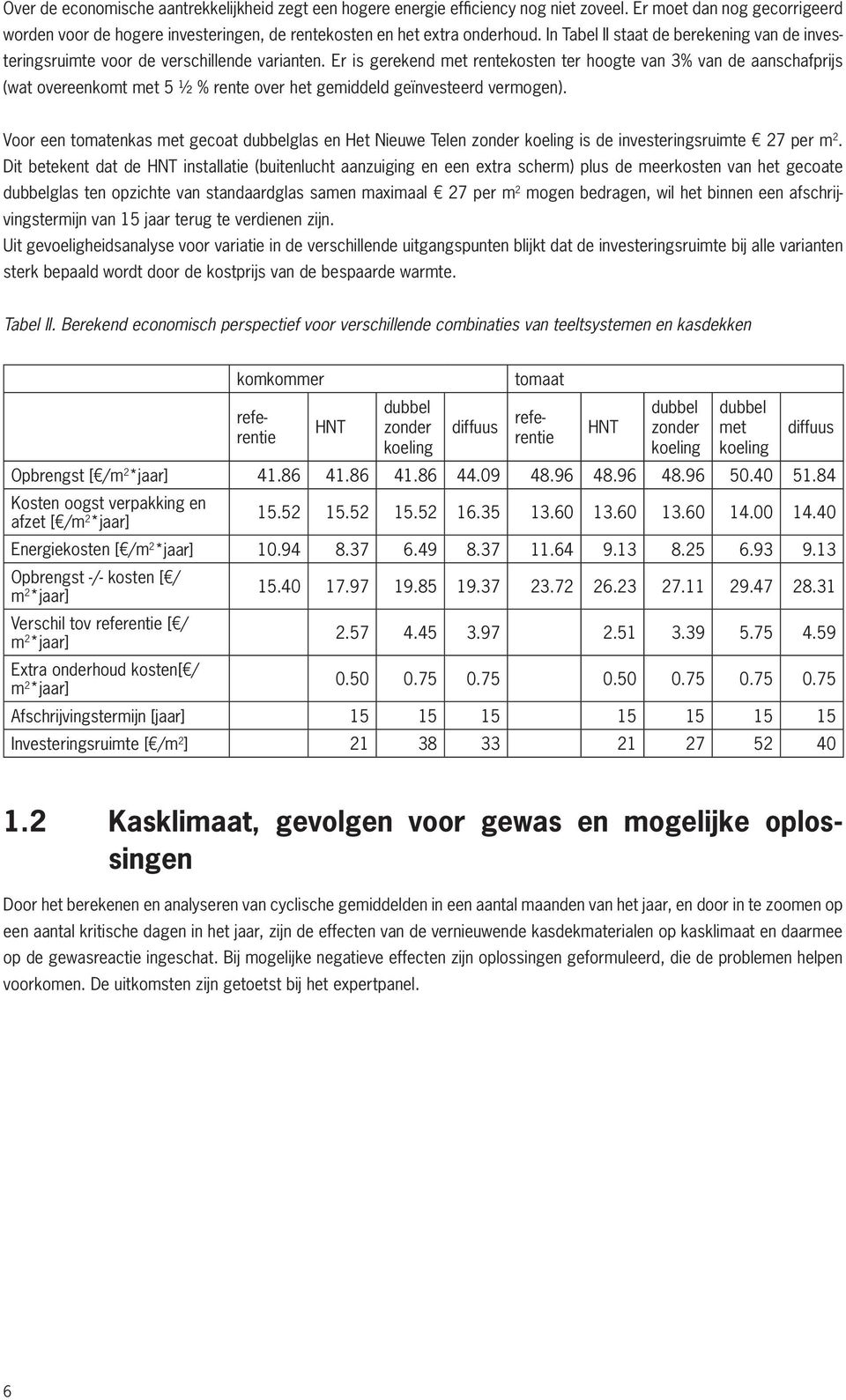 Er is gerekend met rentekosten ter hoogte van 3% van de aanschafprijs (wat overeenkomt met 5 ½ % rente over het gemiddeld geïnvesteerd vermogen).