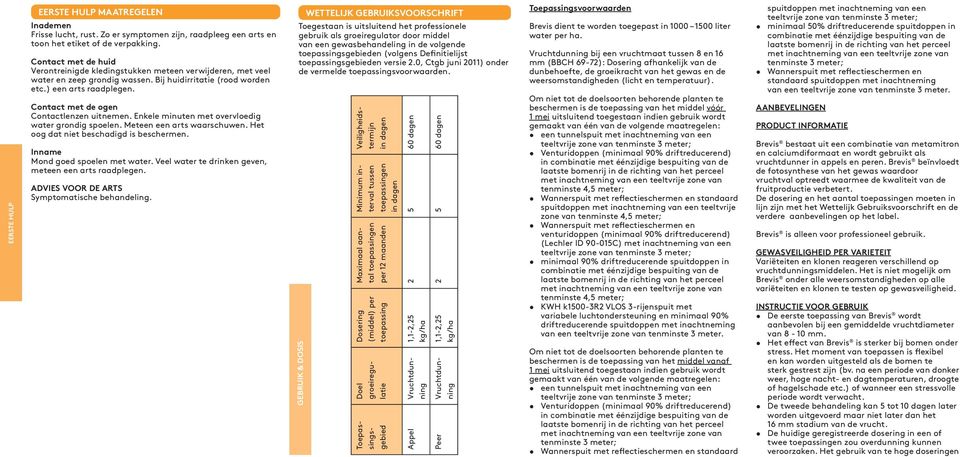 Contact met de ogen Contactlenzen uitnemen. Enkele minuten met overvloedig water grondig spoelen. Meteen een arts waarschuwen. Het oog dat niet beschadigd is beschermen.