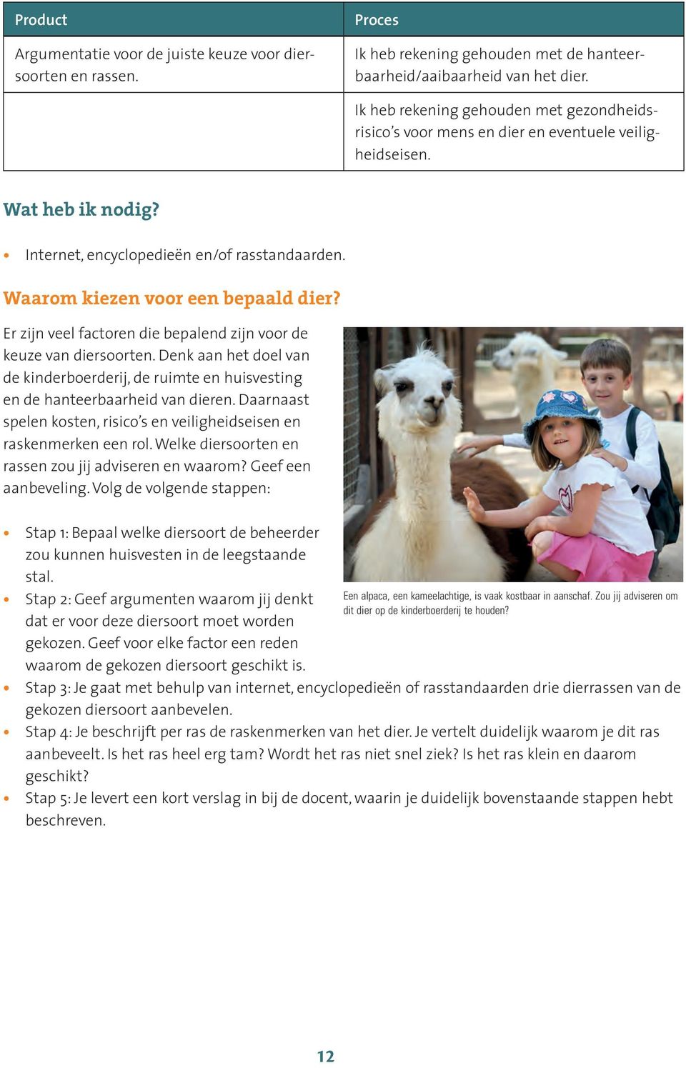 Er zijn veel factoren die bepalend zijn voor de keuze van diersoorten. Denk aan het doel van de kinderboerderij, de ruimte en huisvesting en de hanteerbaarheid van dieren.