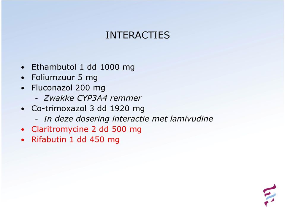 Co-trimoxazol 3 dd 1920 mg - In deze dosering