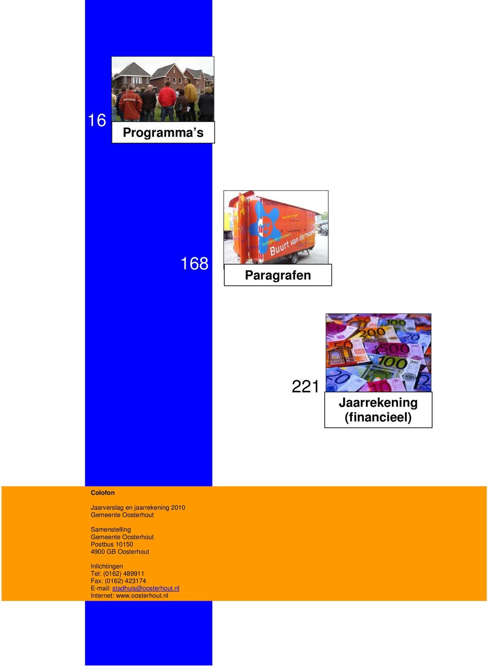 Oosterhout Postbus 10150 4900 GB Oosterhout Inlichtingen Tel: (0162)