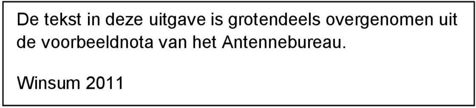 uit de voorbeeldnota van