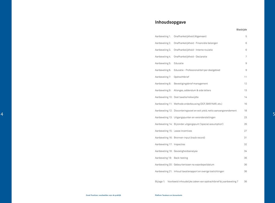 Educatie - Professioaliteit per deelgebied 9 Aabevelig 7: Opdrachtbrief 11 Aabevelig 8: Bevestigigsbrief maagemet 12 Aabevelig 9: Alloges, addedum & side letters 13 Aabevelig 10: Doel