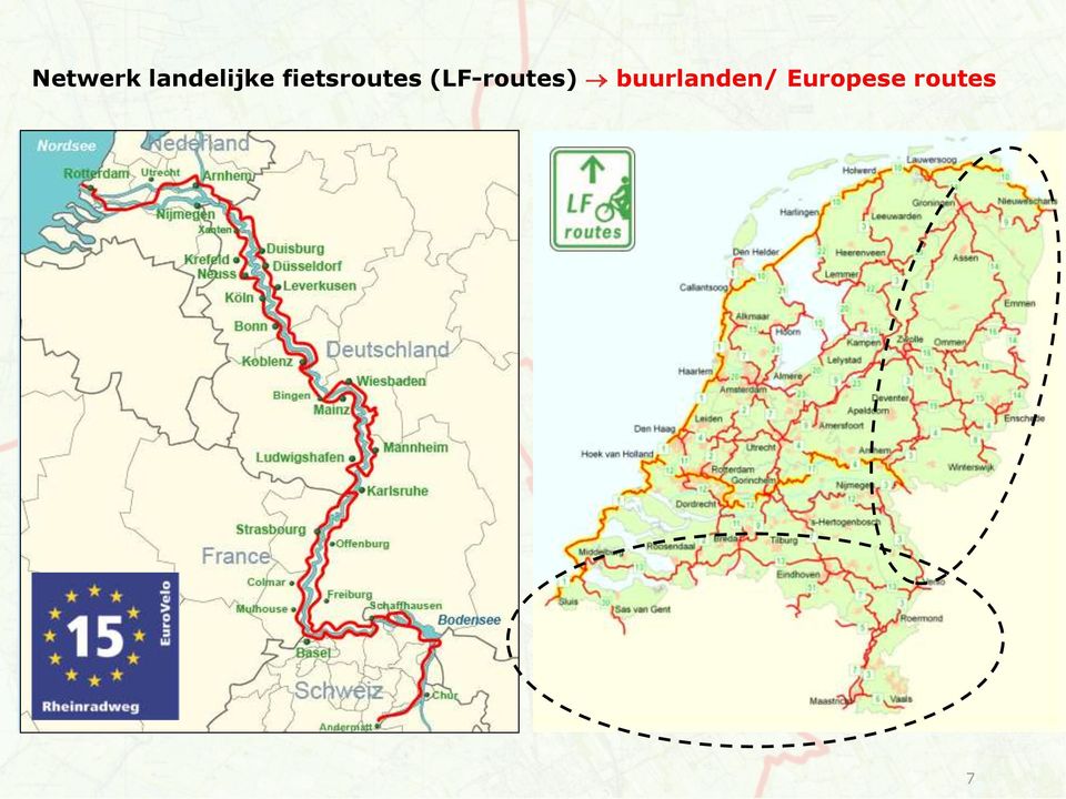 500 km gebruik: lange-afstand (fietsvakanties) aansluiting