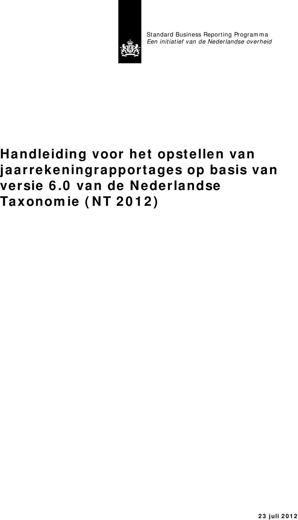 jaarrekeningrapportages op basis van versie