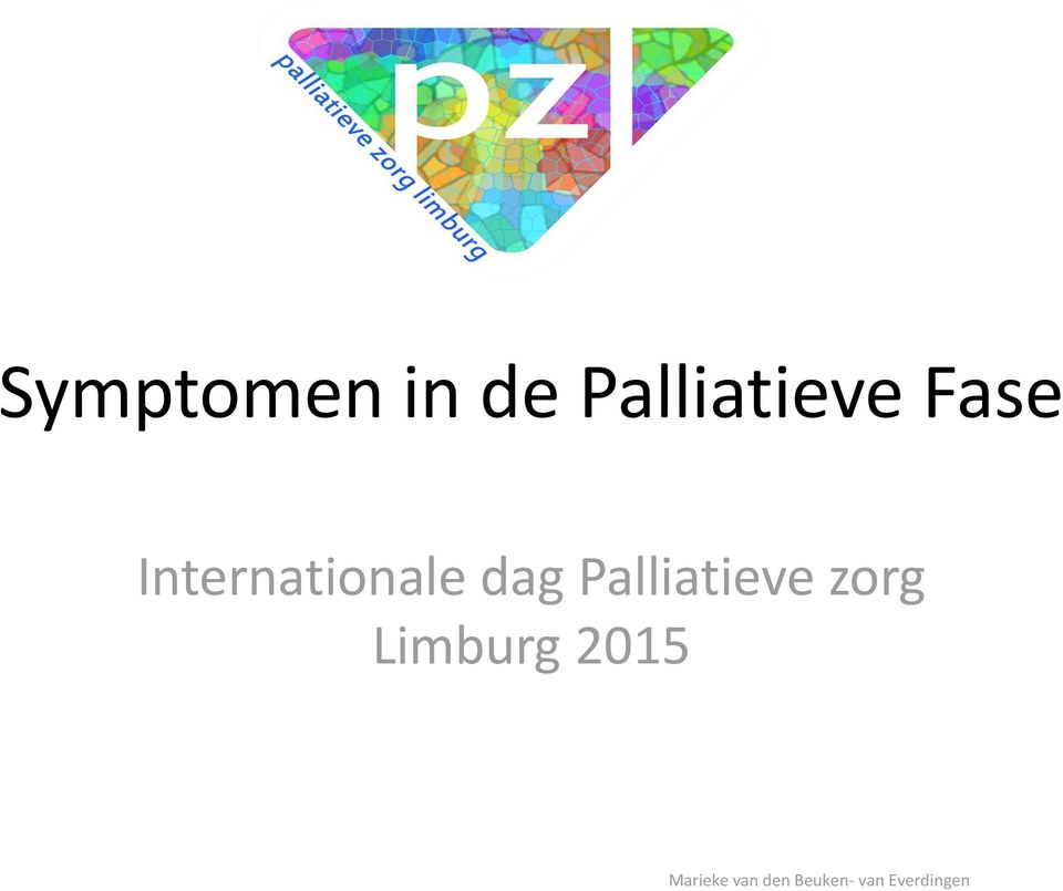 Palliatieve zorg Limburg 2015