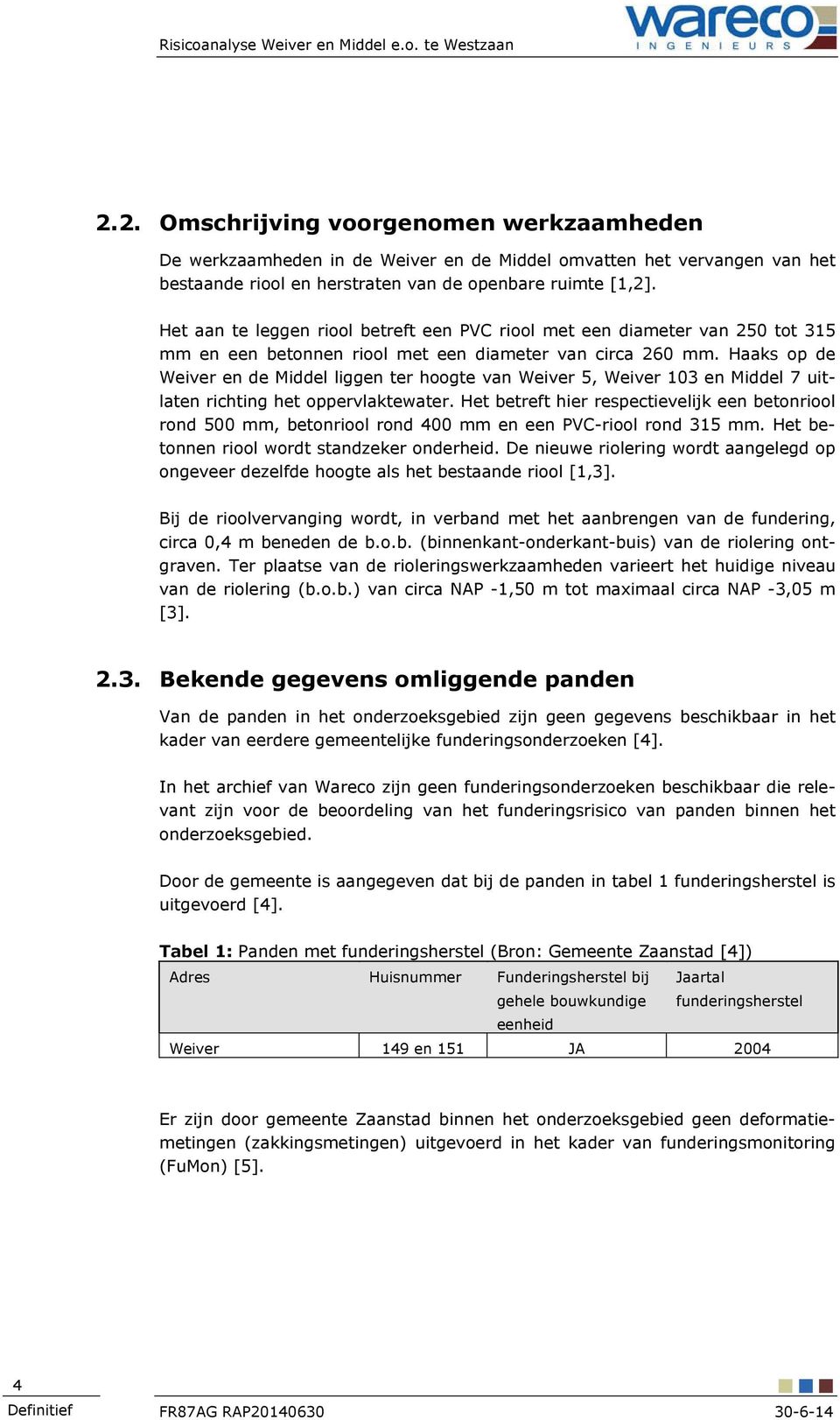 Haaks op de Weiver en de Middel liggen ter hoogte van Weiver 5, Weiver 103 en Middel 7 uitlaten richting het oppervlaktewater.