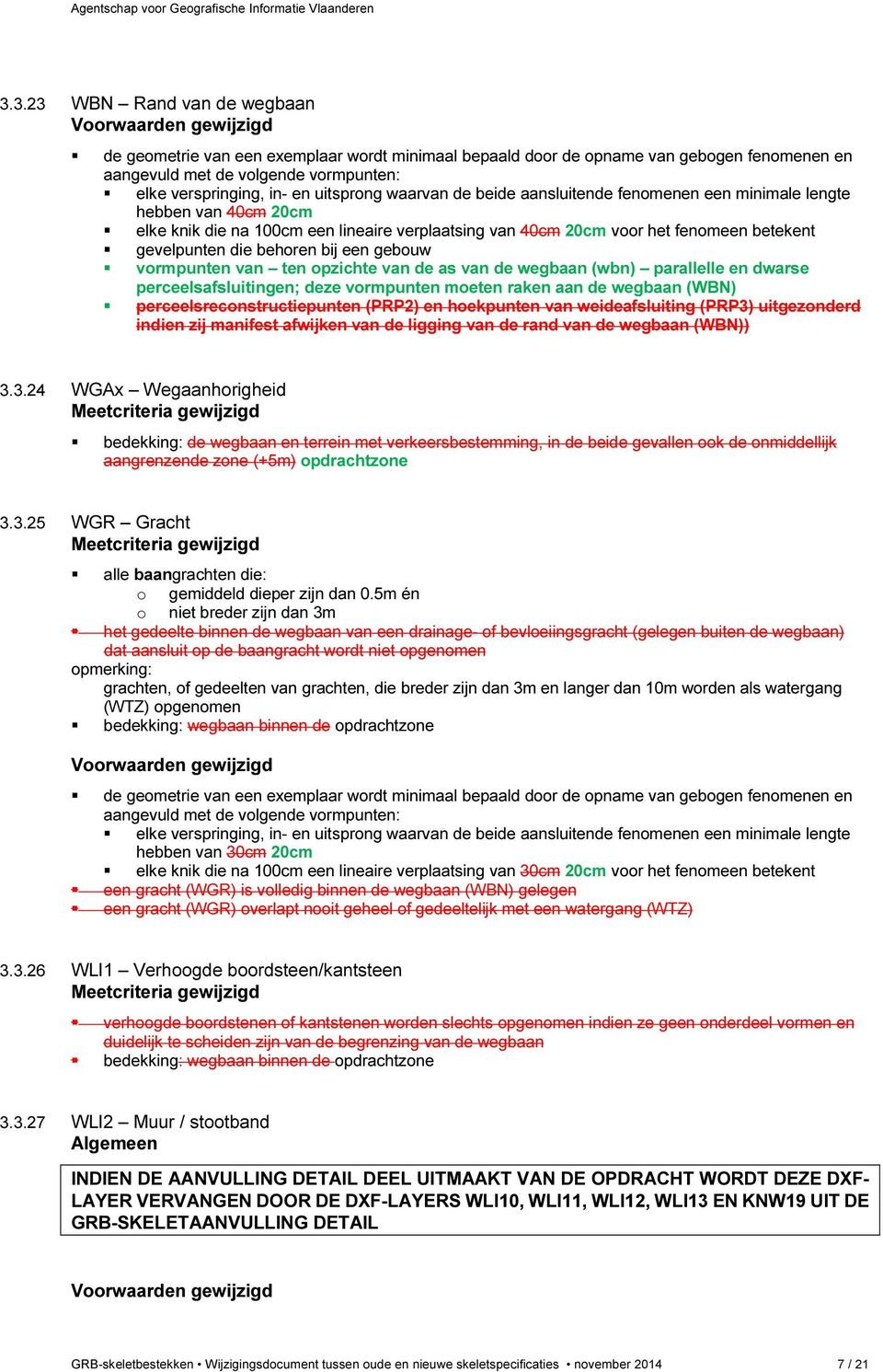 opzichte van de as van de wegbaan (wbn) parallelle en dwarse perceelsafsluitingen; deze vormpunten moeten raken aan de wegbaan (WBN) perceelsreconstructiepunten (PRP2) en hoekpunten van