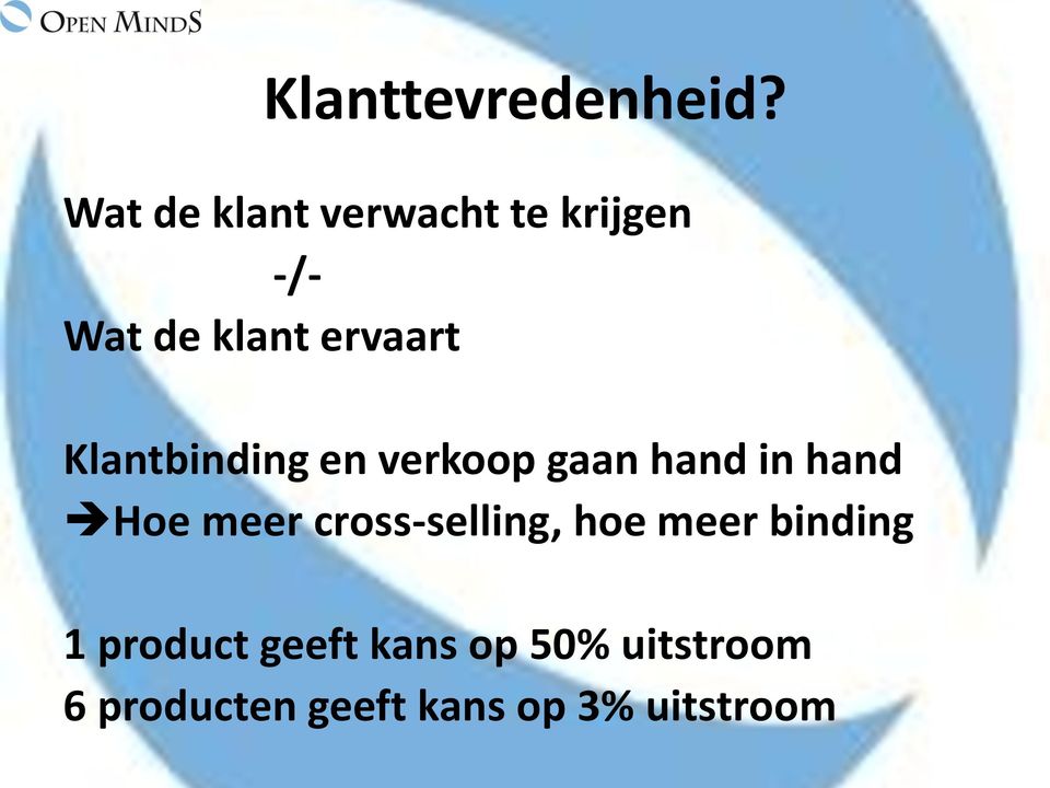 Klantbinding en verkoop gaan hand in hand Hoe meer