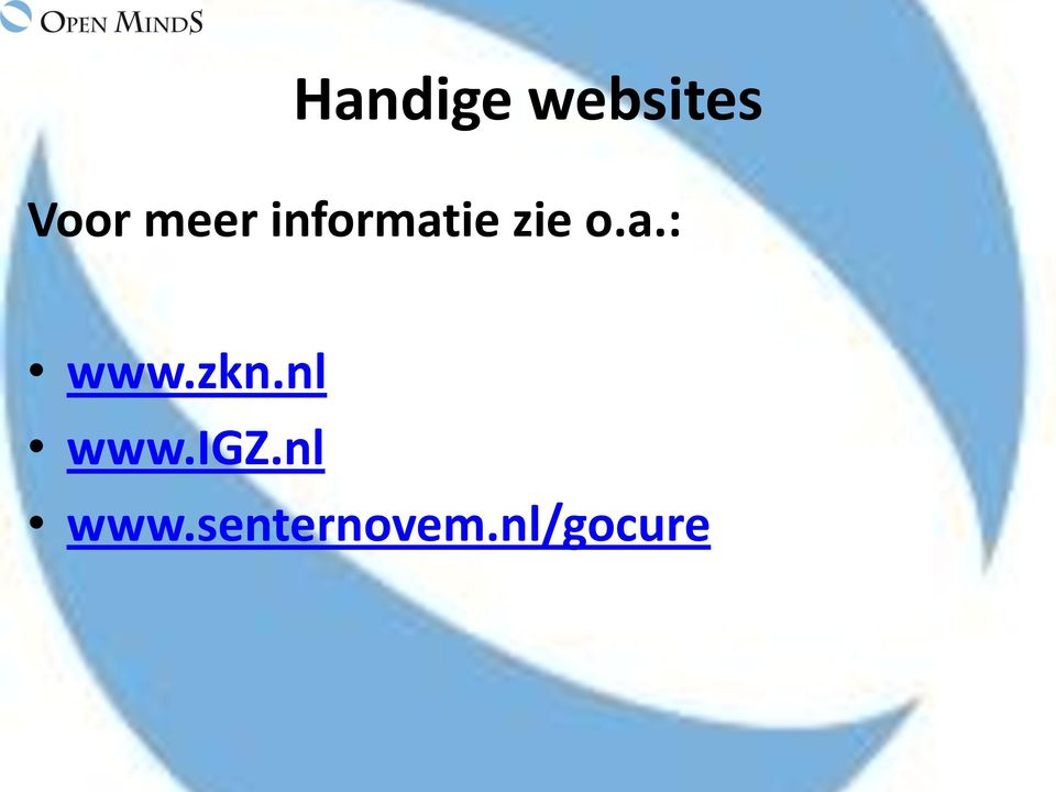 zkn.nl www.igz.nl www.senternovem.