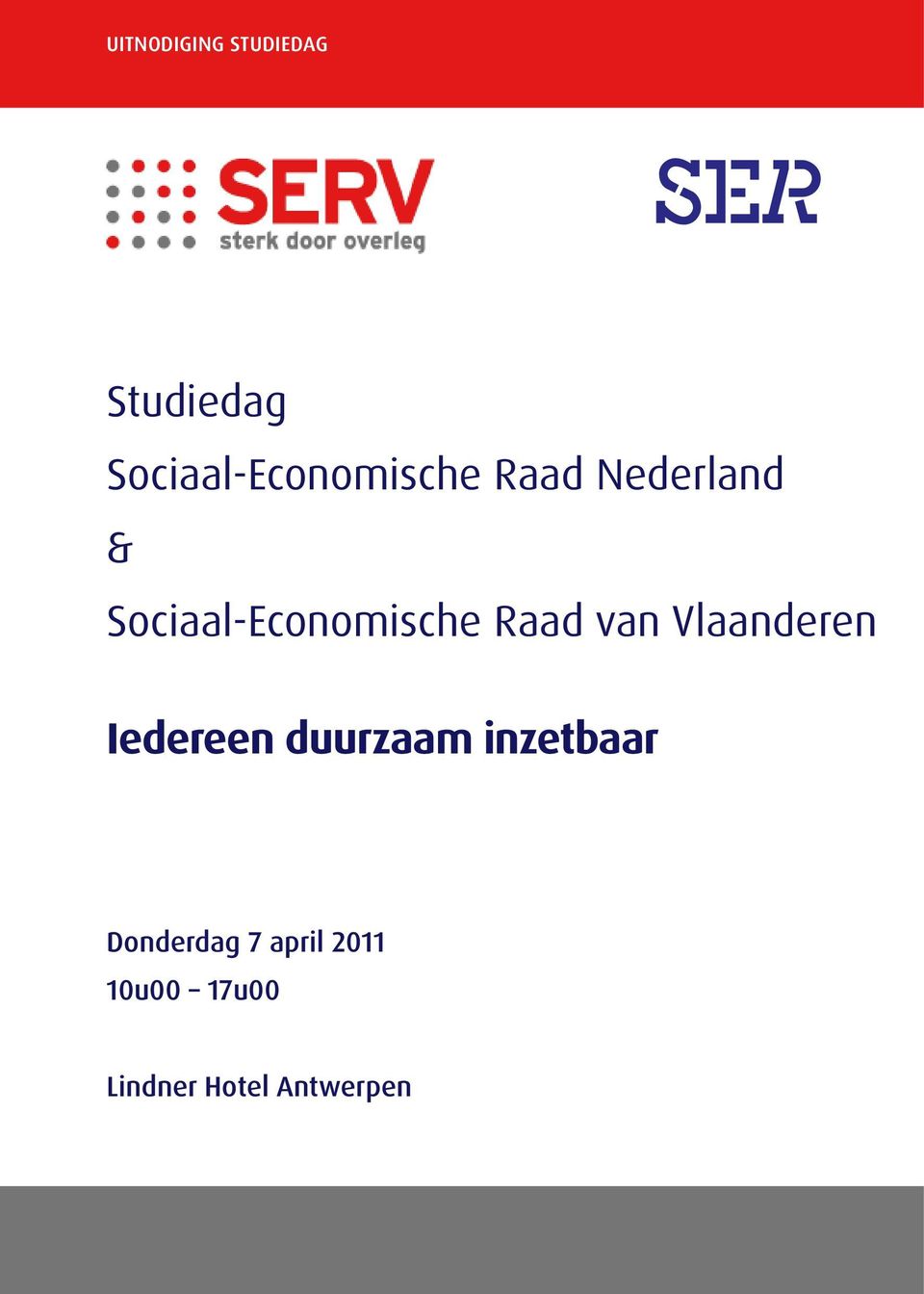 Sociaal-Economische Raad van Vlaanderen Iedereen