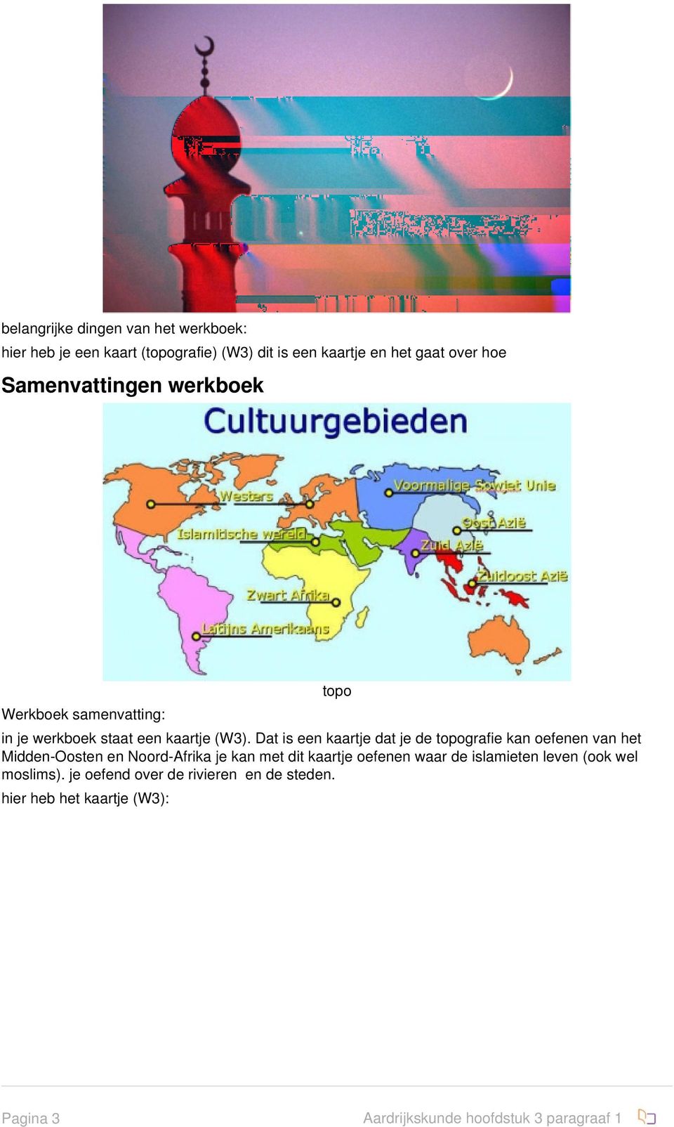 Dat is een kaartje dat je de topografie kan oefenen van het Midden-Oosten en Noord-Afrika je kan met dit kaartje oefenen