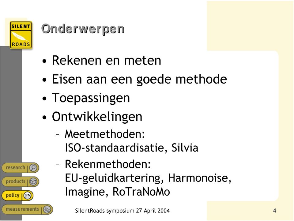 ISO-standaardisatie, Silvia Rekenmethoden: