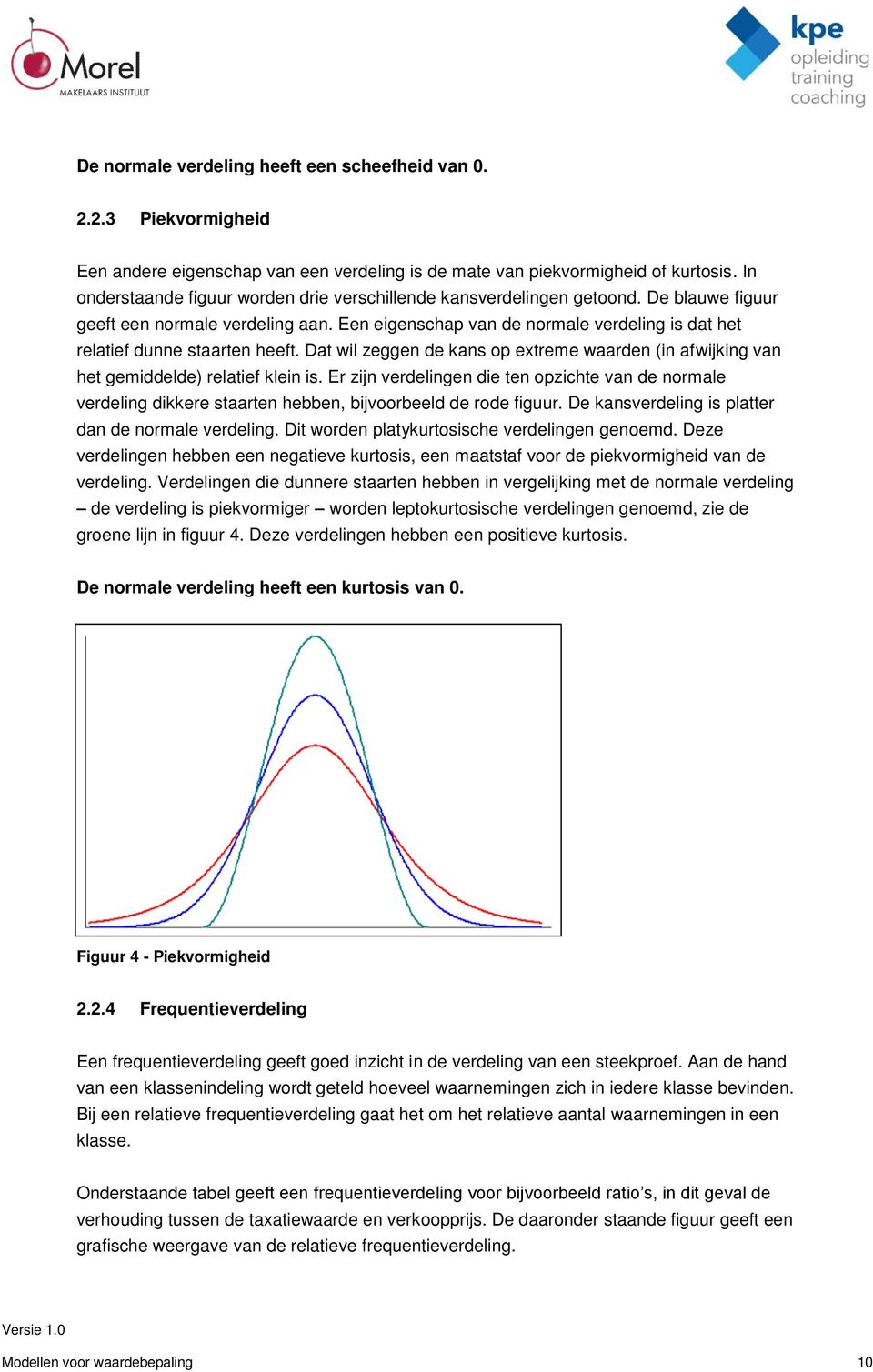 Een eigenschap van de normale verdeling is dat het relatief dunne staarten heeft. Dat wil zeggen de kans op extreme waarden (in afwijking van het gemiddelde) relatief klein is.