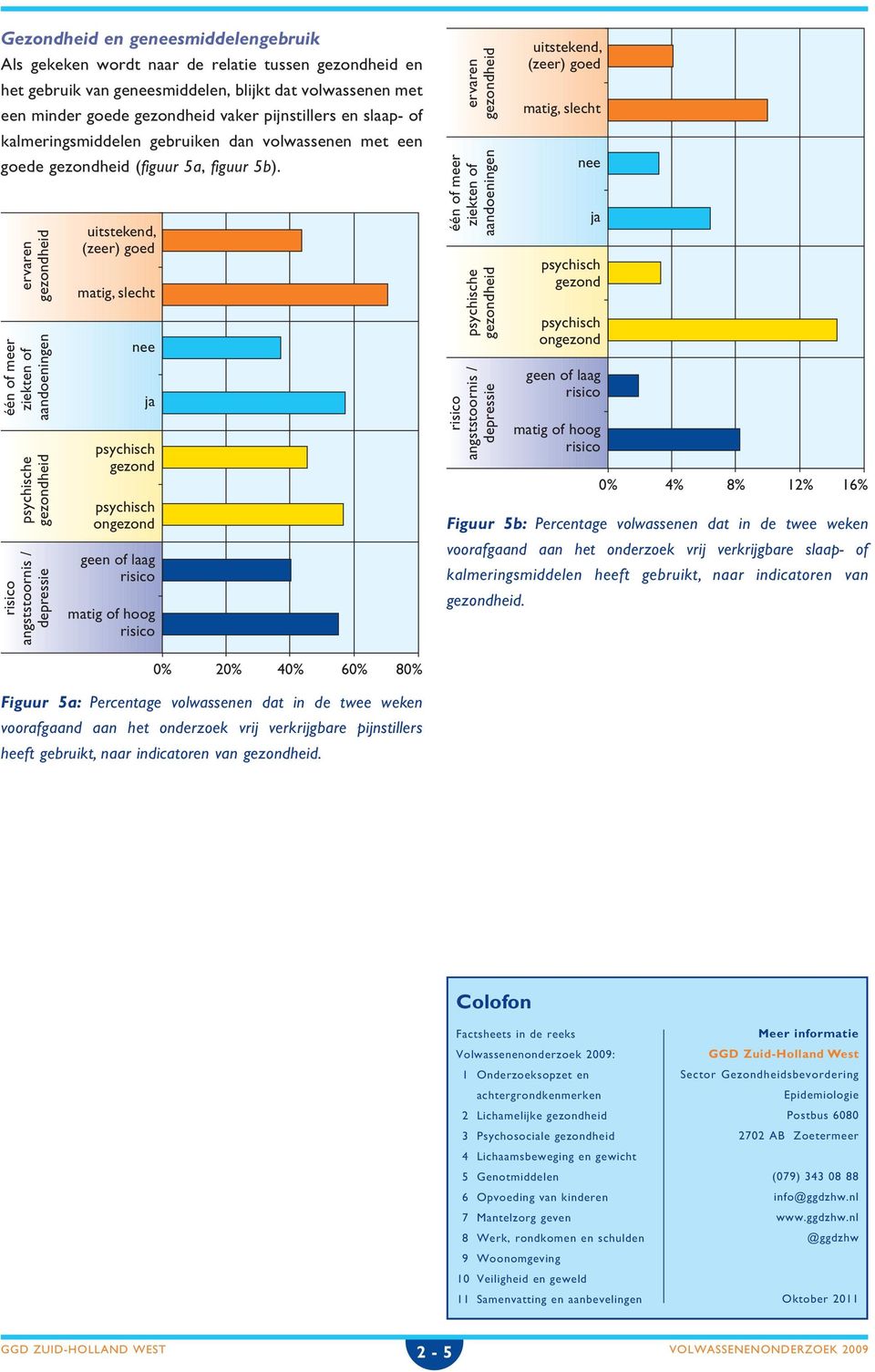 ervaren één of meer ziekten of aandoeningen e angststoornis / depressie uitstekend, (zeer) goed matig, slecht nee ja gezond ongezond geen of laag matig of hoog ervaren één of meer ziekten of