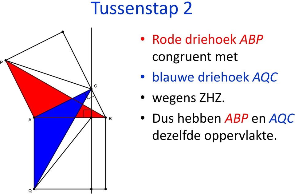 driehoek AQC wegens ZHZ.
