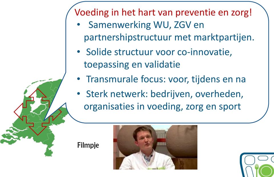 Solide structuur voor co-innovatie, toepassing en validatie Transmurale