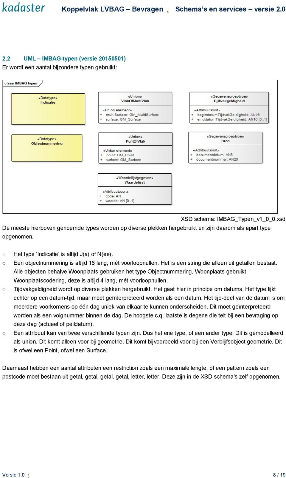 Een objectnummering is altijd 16 lang, mét voorloopnullen. Het is een string die alleen uit getallen bestaat. Alle objecten behalve Woonplaats gebruiken het type Objectnummering.