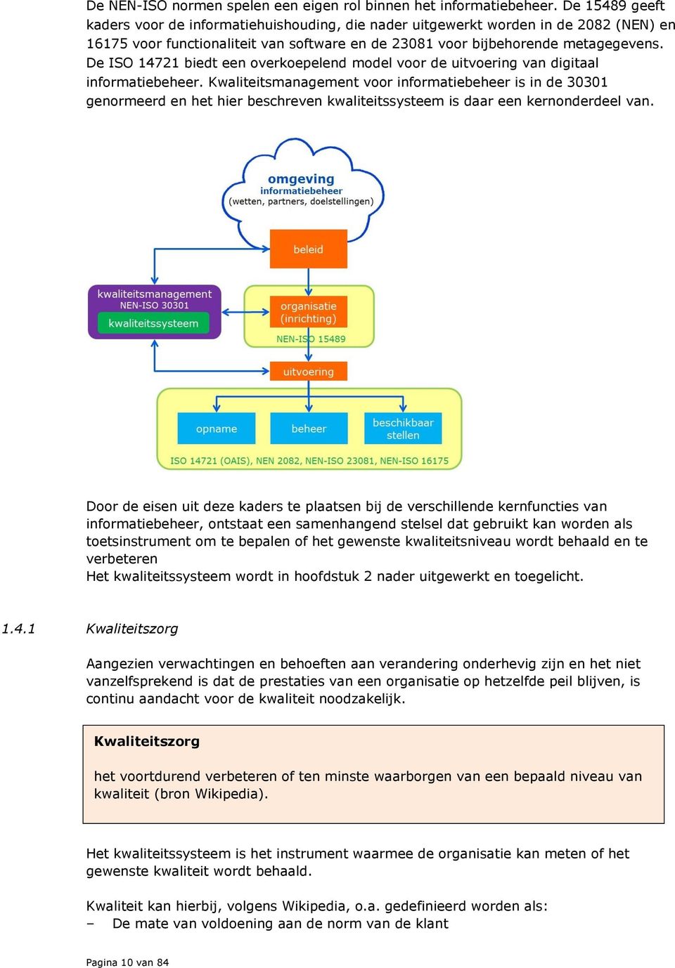 De ISO 14721 biedt een overkoepelend model voor de uitvoering van digitaal informatiebeheer.