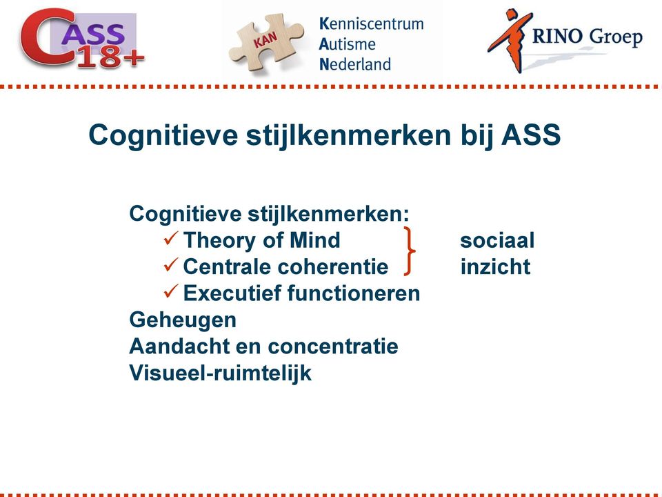 coherentie Executief functioneren Geheugen