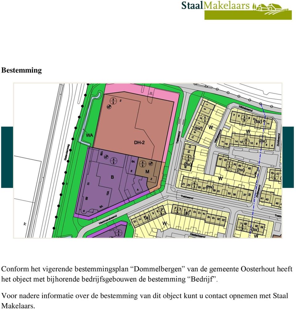 bedrijfsgebouwen de bestemming Bedrijf.