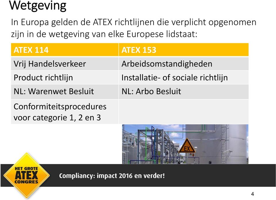 Arbeidsomstandigheden Product richtlijn Installatie of sociale richtlijn NL: