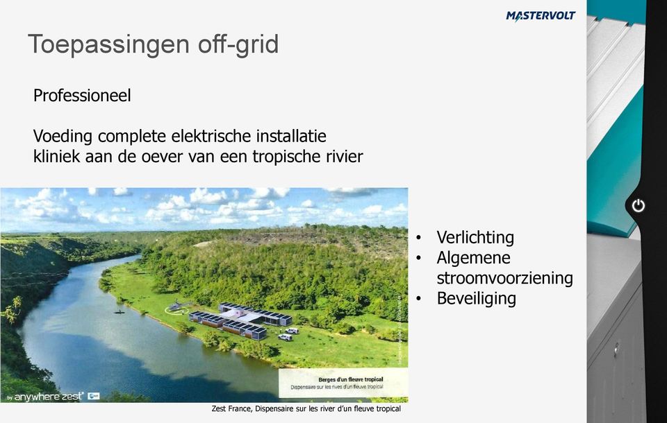 tropische rivier Verlichting Algemene stroomvoorziening