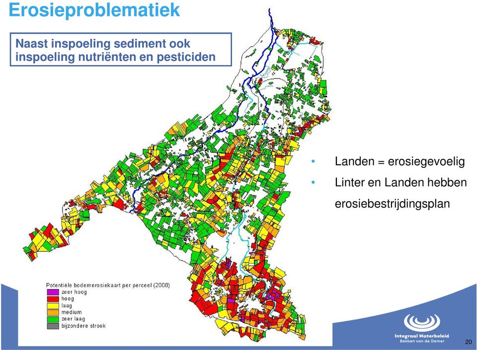 pesticiden Landen = erosiegevoelig