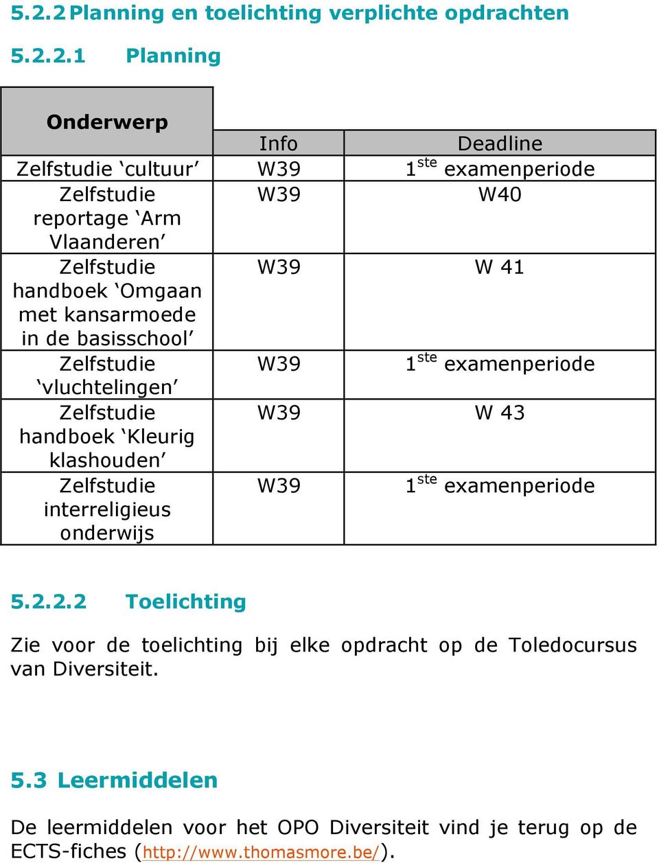 W39 W 43 handboek Kleurig klashouden Zelfstudie interreligieus onderwijs W39 1 ste examenperiode 5.2.