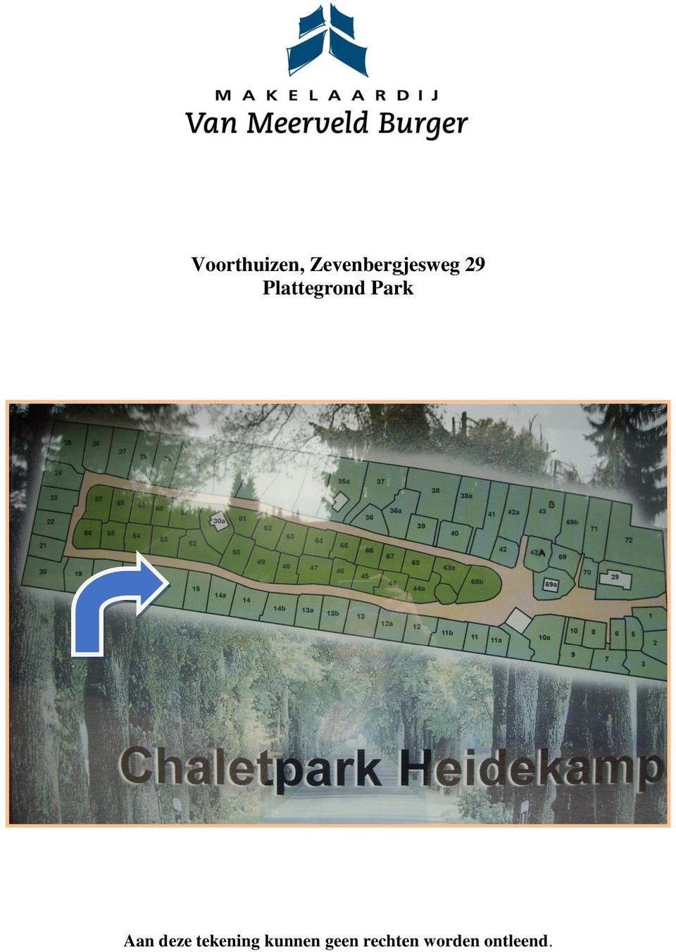 Plattegrond Park Aan deze