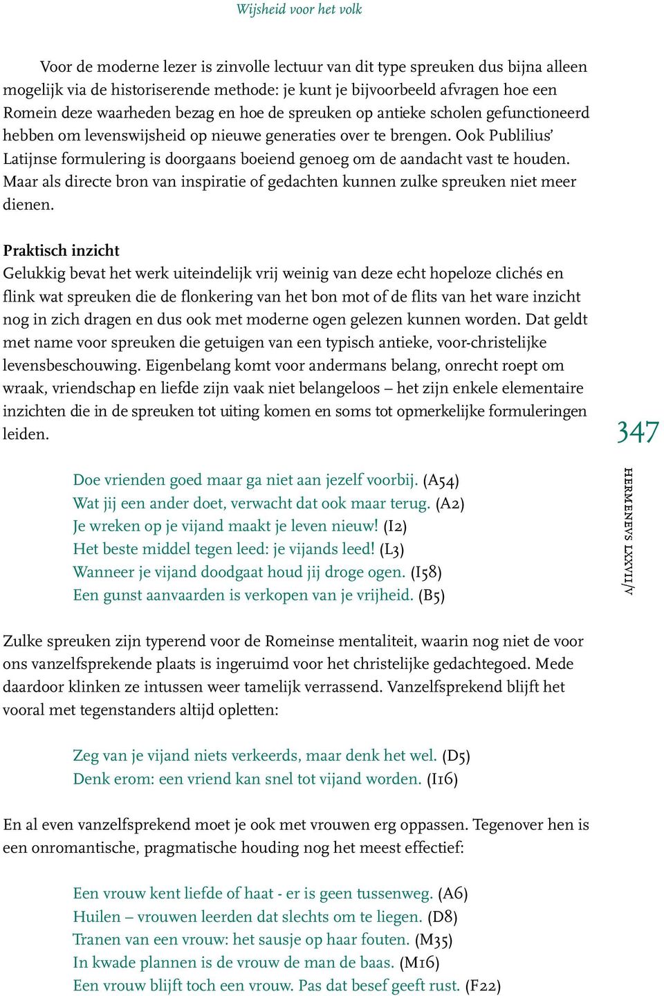 Ongebruikt Wijsheid voor het volk De spreuken van Publilius Syrus - PDF XL-77