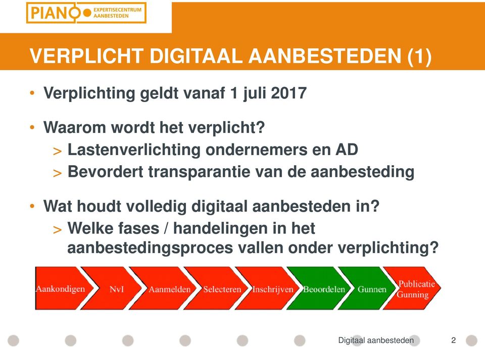 > Lastenverlichting ondernemers en AD > Bevordert transparantie van de