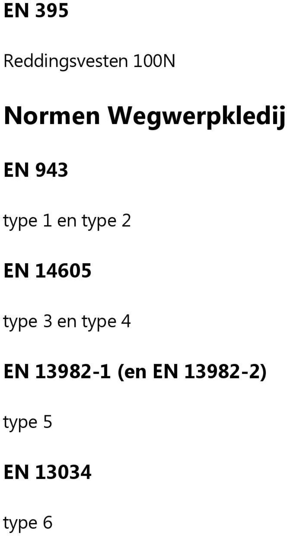 2 EN 14605 type 3 en type 4 EN