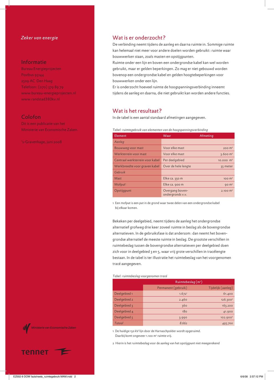 Sommige ruimte kan helemaal niet meer voor andere doelen worden gebruikt: ruimte waar bouwwerken staan, zoals masten en opstijgpunten.