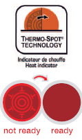 Anti-aanbaklaag met ThermoSpot-technologie De pannen van Tefal kunnen uitgerust zijn met ThermoSpot-technologie.