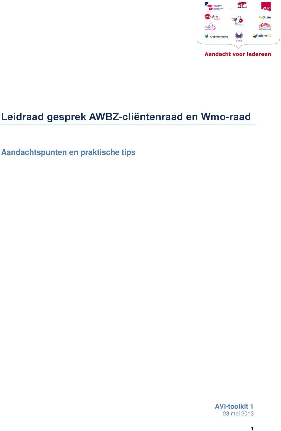 Wmo-raad Aandachtspunten en