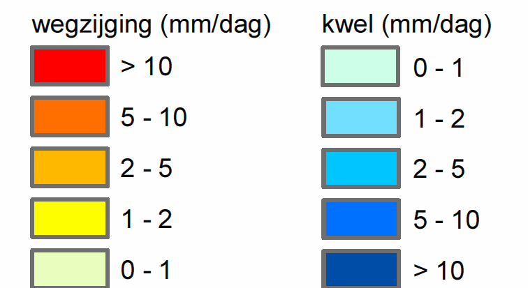 Kwel te Zuilichem Van waterschap Rivierland zijn kwelkaarten verkregen waarvan in deze bijlage enkele uitsneden zijn opgenomen.