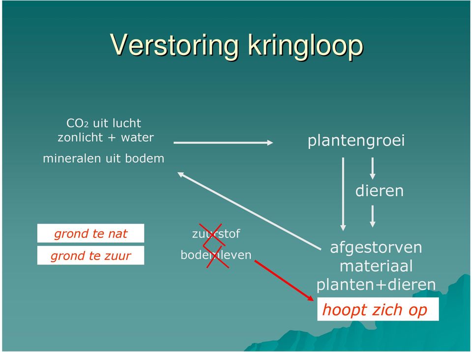 grond te nat grond te zuur zuurstof bodemleven