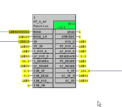 Test 3: Deze test was om te kijken hoe snel de CFC s in PCS-7 reageerden op veranderingen in de SCADA applicatie van het operator station(os). Een CFC is een Continuous Function Chart.