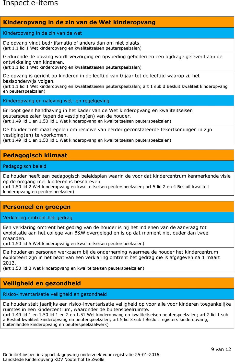 1 lid 1 Wet kinderopvang en kwaliteitseisen peuterspeelzalen) De opvang is gericht op kinderen in de leeftijd van 0 jaar tot de leeftijd waarop zij het basisonderwijs volgen. (art 1.