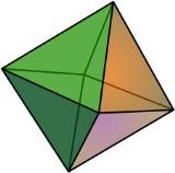Hoofdstuk 1: Reguliere polygonen en polyhedra Ook hier geldt natuurlijk weer p > 3, maar ook q > 3.